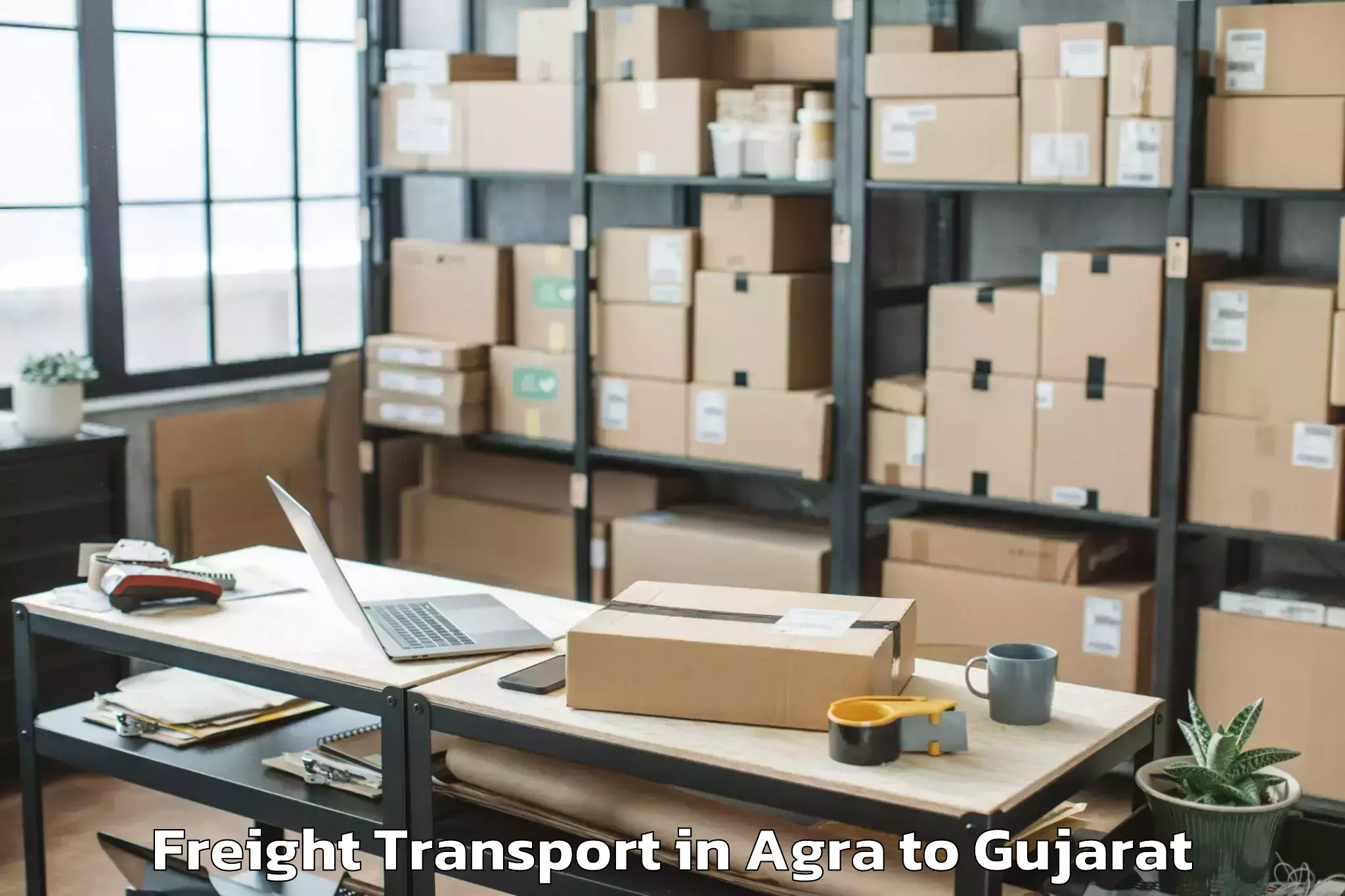 Reliable Agra to Chalala Freight Transport